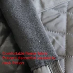 Winter horse blanket featuring soft fleece fabric to prevent neck friction discomfort